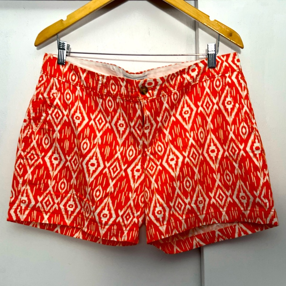 Old Navy Orange patterned shorts size 12 EUC